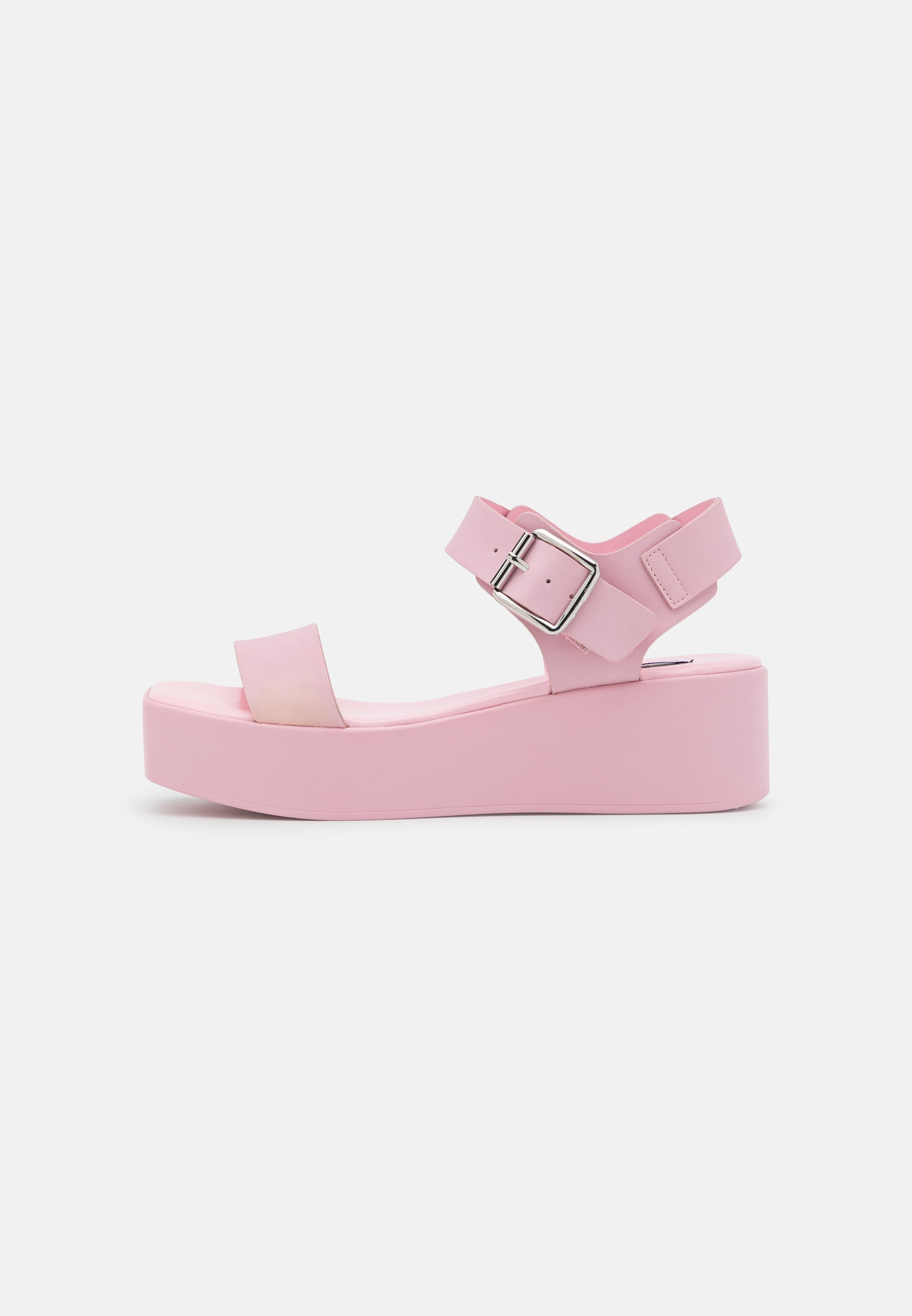 pink platform sandals