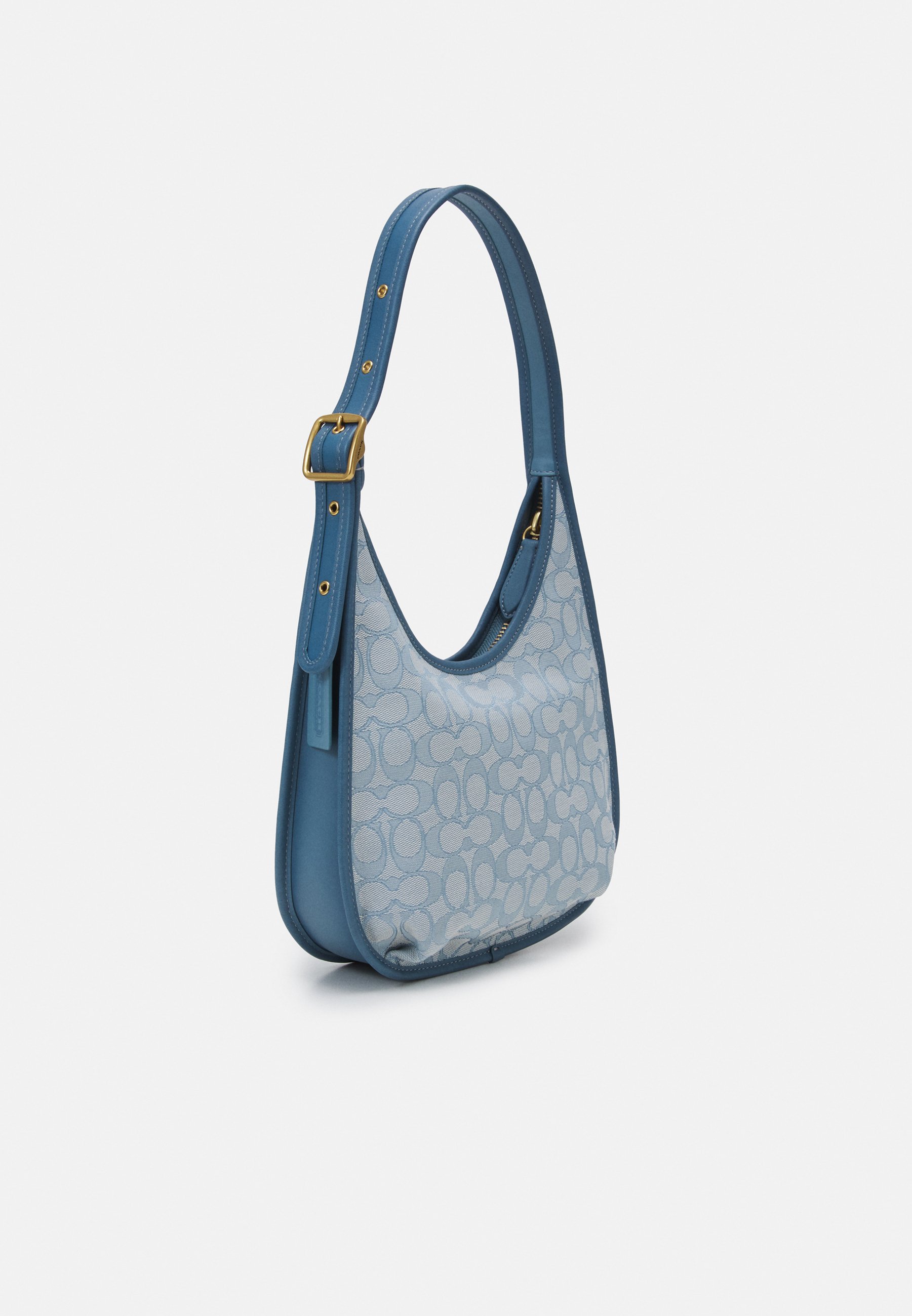 coach navy shoulder bag