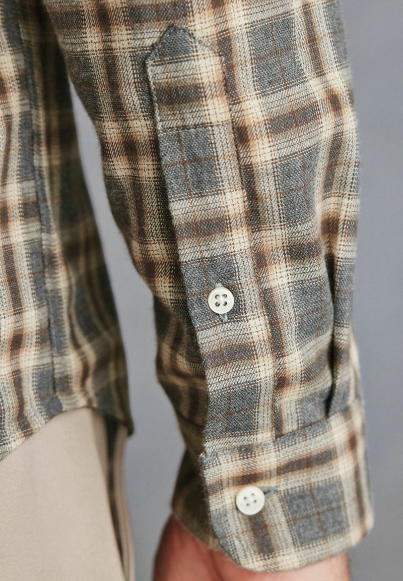 Next CHECK - Vapaa-ajan kauluspaita - grey neutral