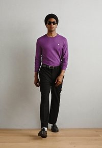 Scotch & Soda SEASONAL CORE REGULAR FIT CREWNECK - Striktrøje - gloxinia