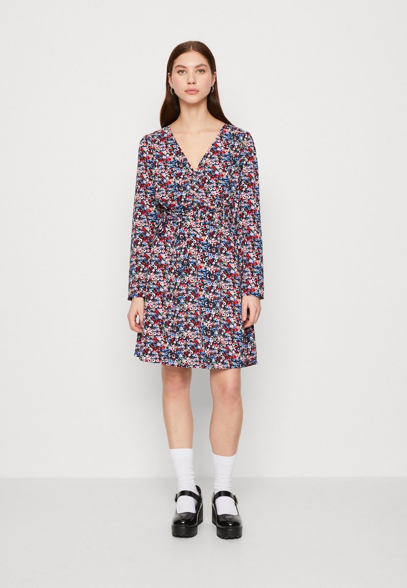 JDY JDYLERKE WRAP DRESS - Kasdienė suknelė - sky captain