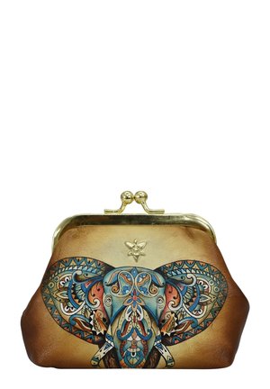 HANDPAINTED  - Clutch - elephant mandala