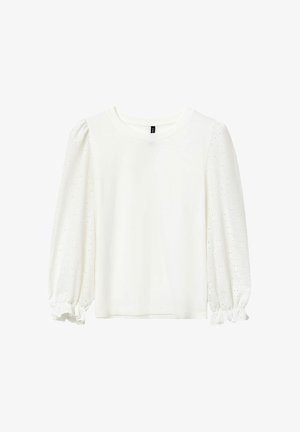 Calliope MANICHE TRAFORATE - Maglietta a manica lunga - bianco lana