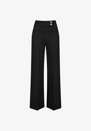 Nicowa, MARLENEHOSE MIT SCHMUCKSTEIN – COREANA GLAM - Broek - schwarz