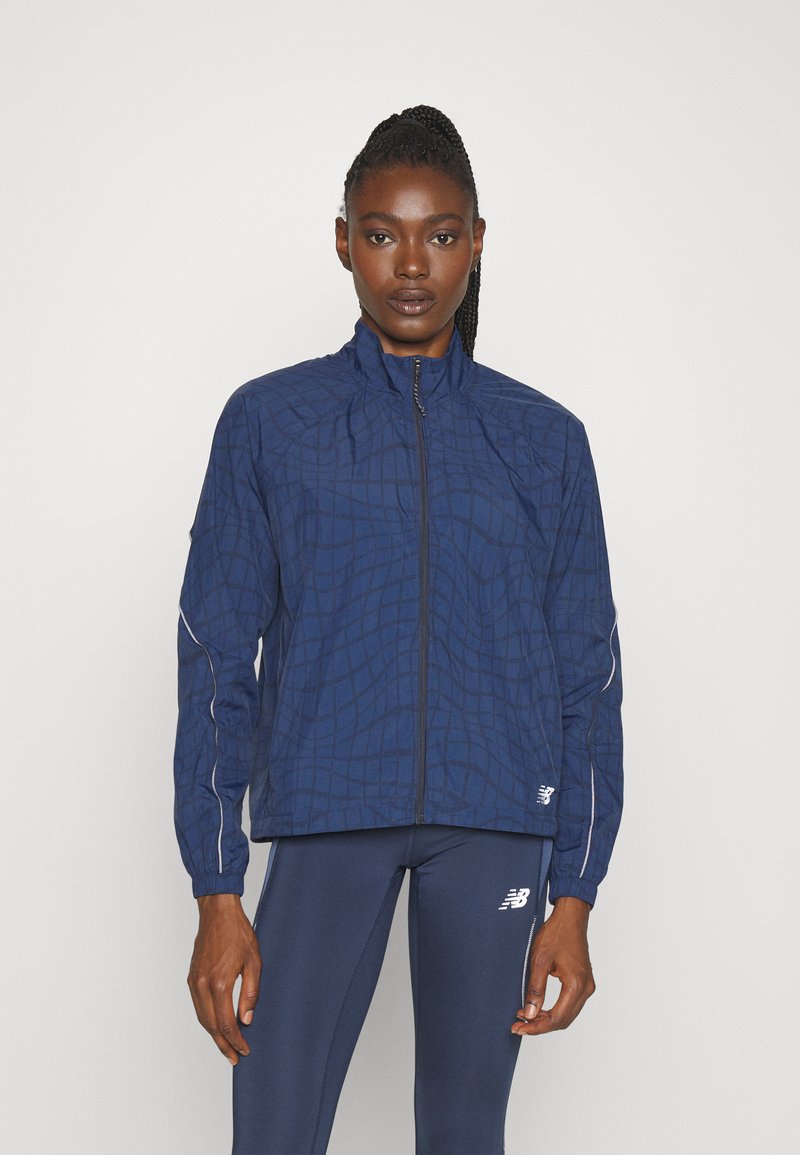 New Balance IMPACT RUN LIGHT PACK JACKET Vindjacka navy/mörkblå