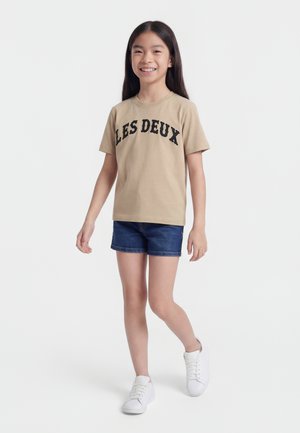Les Deux BRADY WESTERN KIDS UNISEX - Tričko s potlačou - dark sand