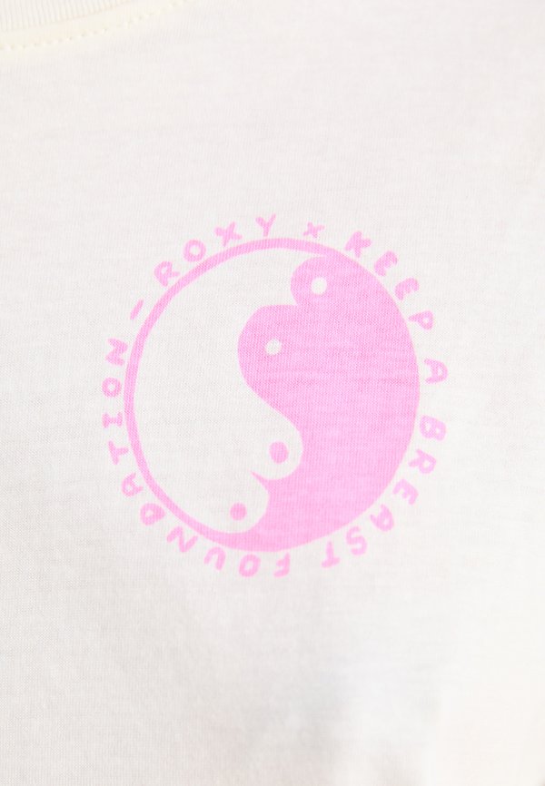 KEEP A BREAST DAY - Print T-shirt - egret4