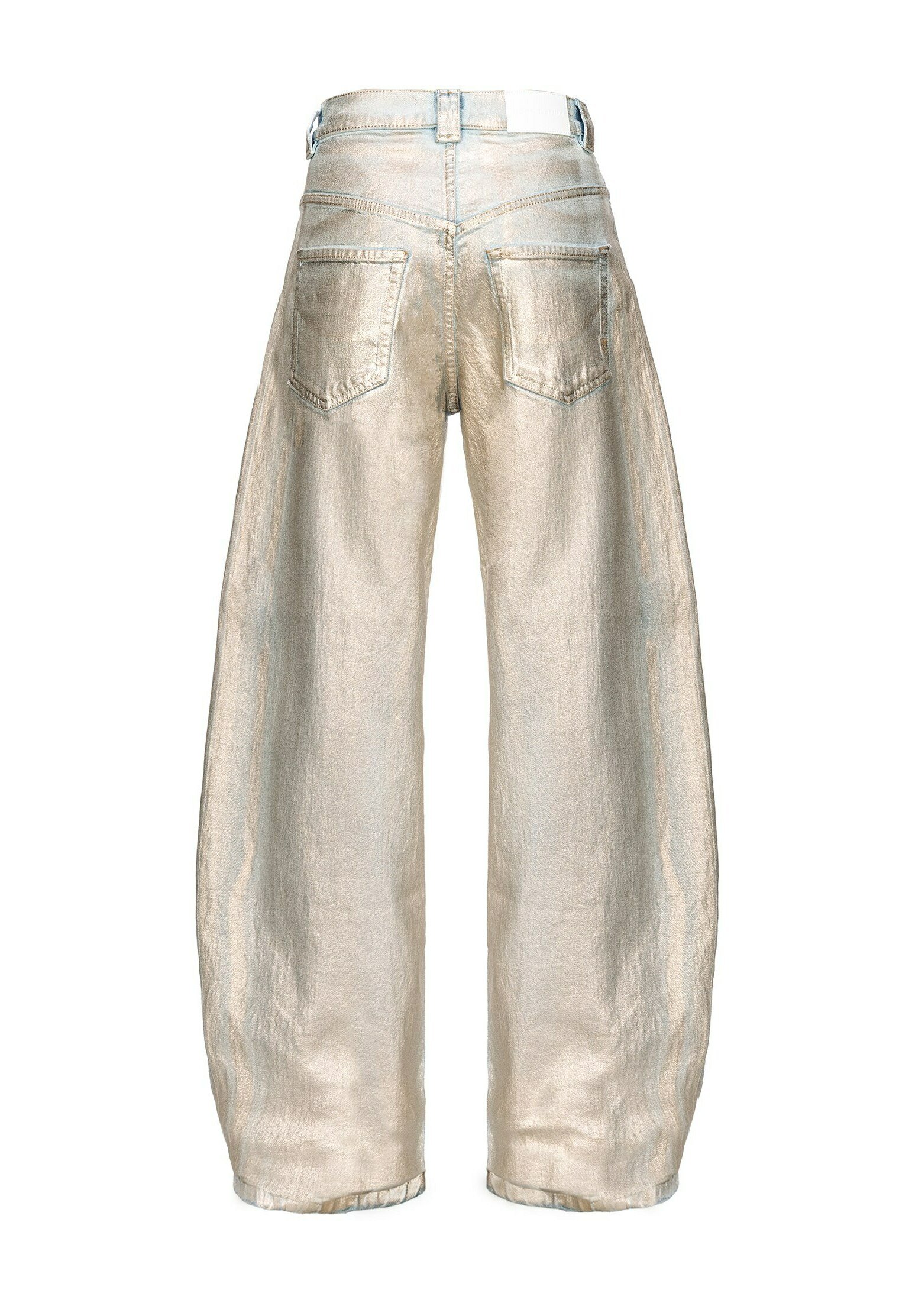 【PINKO】ELOISE EGG DENIM GOLDEN WASH 1030030AJ Pinko ELOISE EGG GOLDEN WASH - Wide Leg - light wash/blue