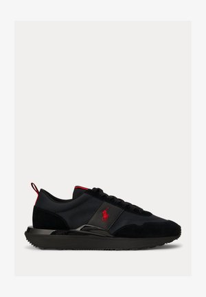 Polo Ralph Lauren TRAIN 89 SUEDE & OXFORD SNEAKER UNISEX - Sportcipő - triple black/red