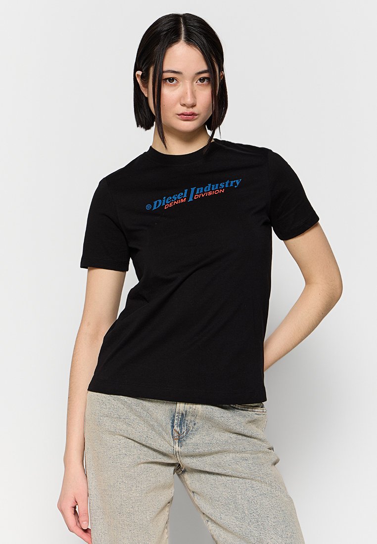 Diesel T-shirt print zwart Diesel T-shirt print zwart