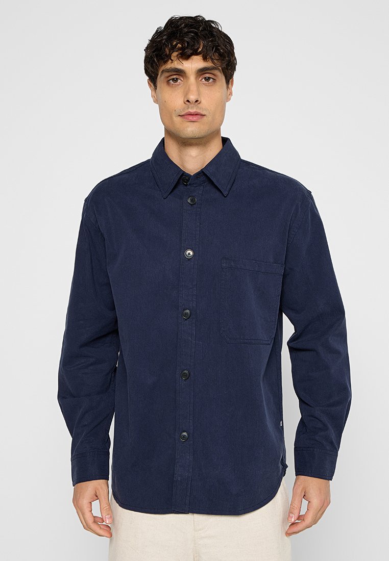 Minimum Overhemd donkerblauw