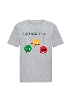 CHRISTMAS - HANGING WITH YOU TEE 2.0 - Print T-shirt - heather grey