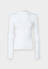 PCKITTE ZIP T-NECK - Langarmshirt - bright white