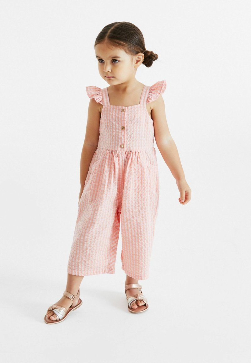 Next JUMPSUIT Overall / Jumpsuit pink gingham/ljusrosa Zalando.se