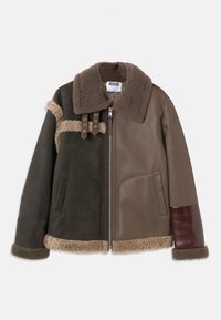 CITY ESCAPE - Leather jacket - brown/multi-coloured