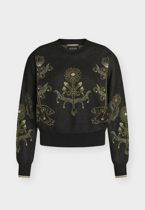 Scotch & Soda, JACQUARD RELAXED-FIT PULLOVER - Пуловер - meteorite