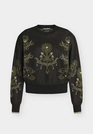 Scotch & Soda, JACQUARD RELAXED-FIT PULLOVER - Пуловер - meteorite