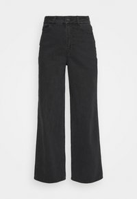 Pieces Petite Jeans straight leg - black denim