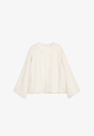ARKET, ARKET LONG-SLEEVE SATIN TOP - Blouse - off white