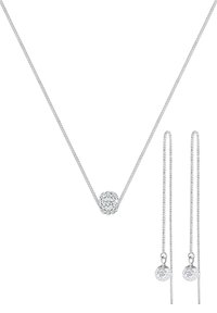 Elli SPARKLING BASIC SET - MIT KRISTALLEN VON SWAROVSKI® - Ohrringe - silberfarben