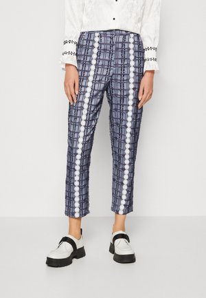 Sister Jane RODEO DAISY TRIMMED TROUSERS - Pantaloni - blue