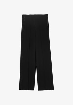 Calliope PALAZZO BANDA STRASS - Stoffhose - ultrablack