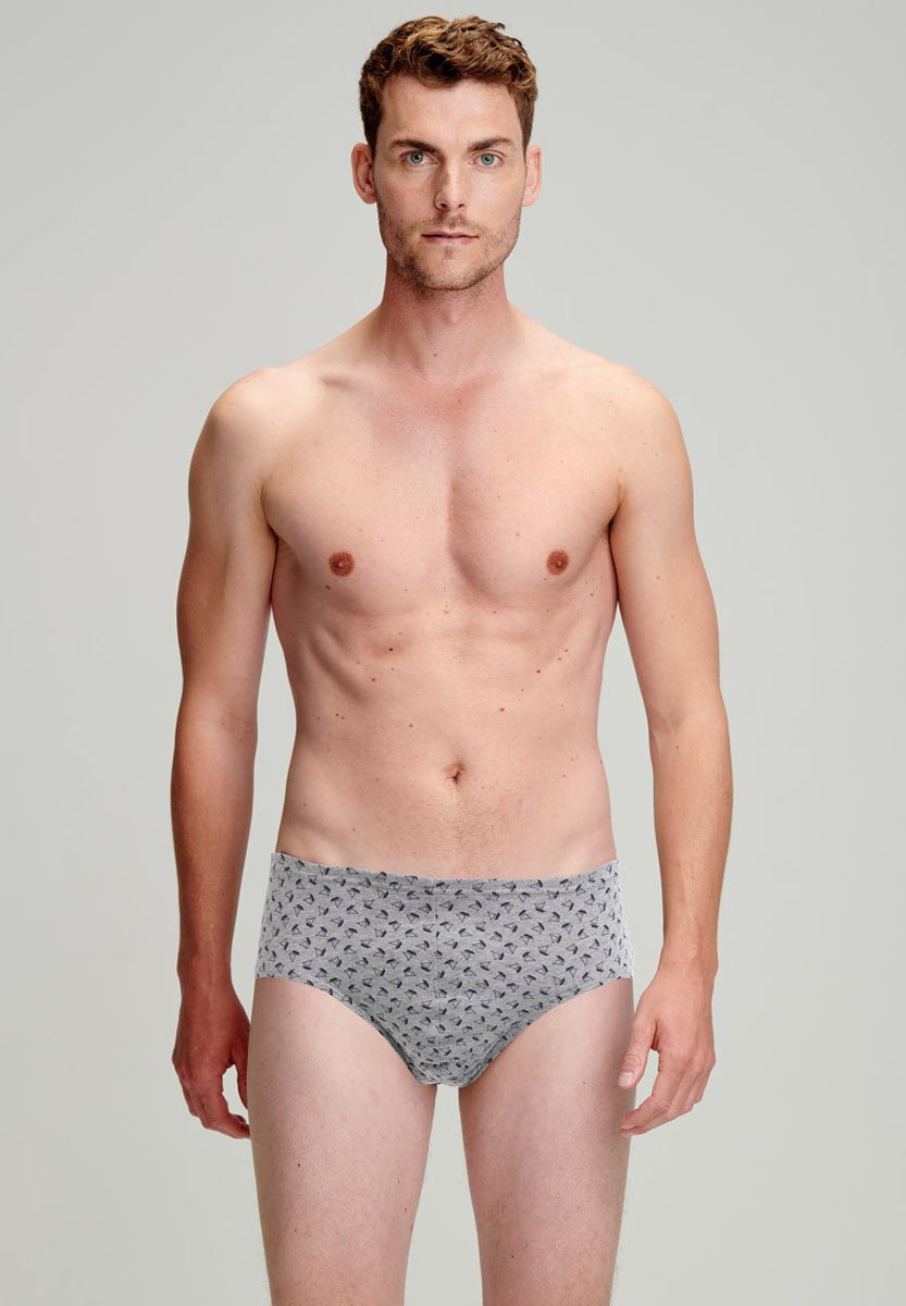 Armor lux Briefs imprimé gris chiné bateau/mottled grey Zalando - Main Image