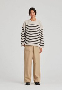 GAI+LISVA Strickpullover - island fossil dark grey stripe
