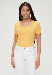 QS O SHAPE - T-shirt basique - zitrone