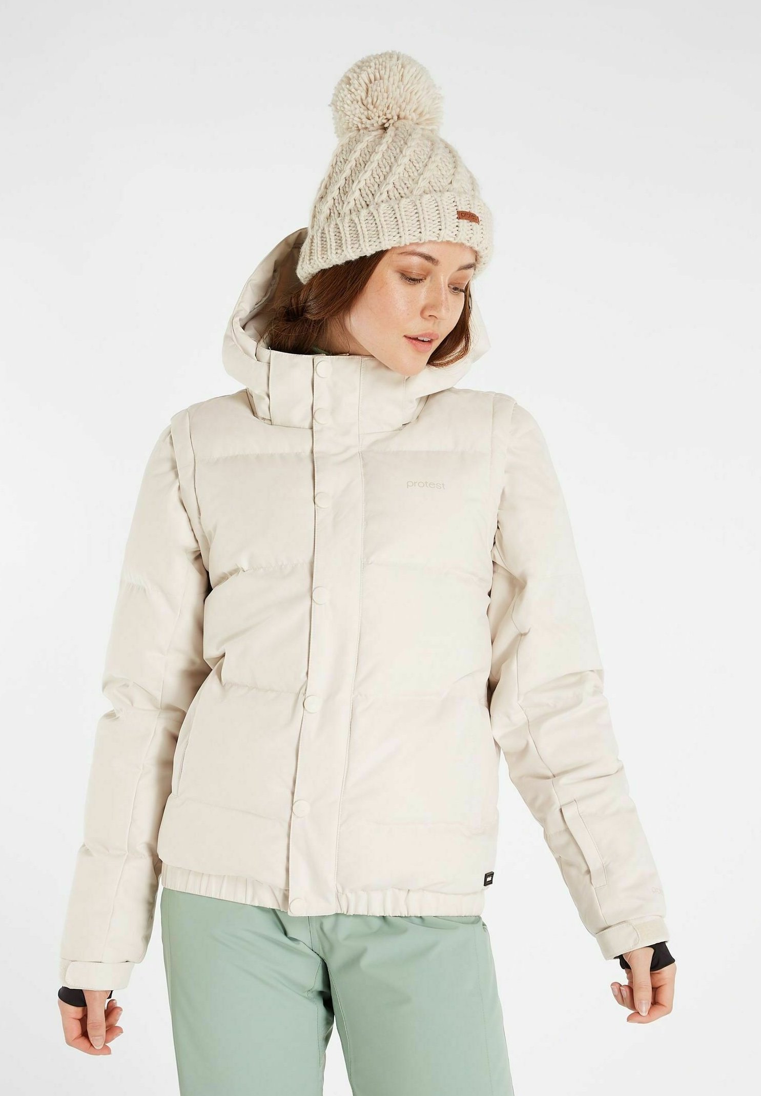 Protest 4-1-F-07-2 - Snowboardjas - kitoffwhite/crème - Zalando.nl