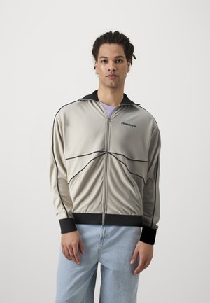 Franchise SPIDER TRACK JACKET DUST - Zip-up sweatshirt - beige/grey