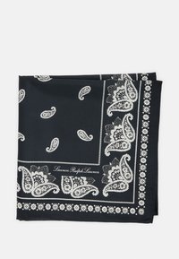 Lauren Ralph Lauren PAISLEY SILK HABOTAI BANDANNA - Lakats - black