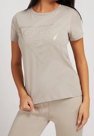 Print T-shirt - beige