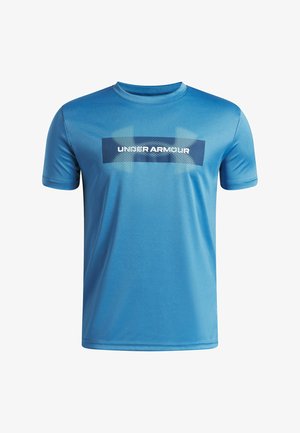 Under Armour, TECH GRAPHIC - T-shirt imprimé - aegean blue