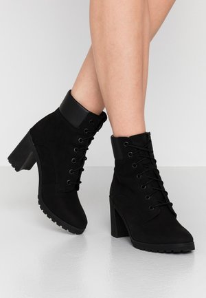 Botines con cordones - black