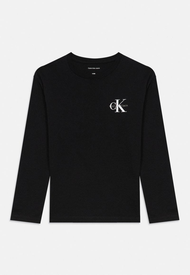 Calvin Klein Jeans CHEST MONOLOGO UNISEX - Ilgarankovis viršutinės dalies drabužis - black