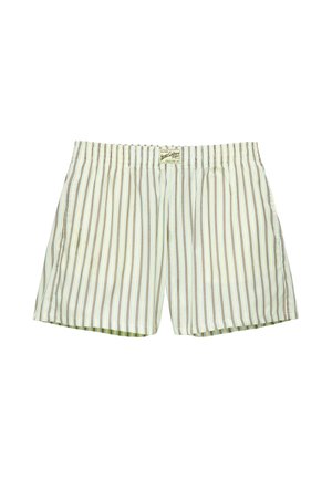 PULL&BEAR STRIPED - BERMUDA SHORTS. - Shorts - yellow