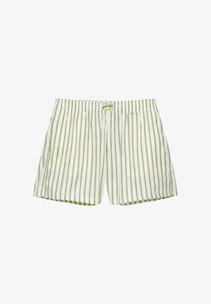 PULL&BEAR, STRIPED - BERMUDA SHORTS. - Short - yellow