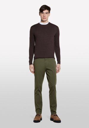 Sisley, MILITARY SLIM FIT - Chinos - green