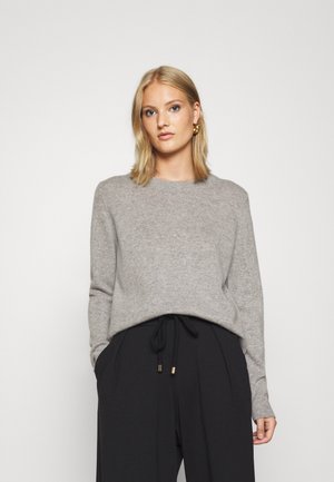 STRAIGHT O NECK SWEATER - Strikkegenser - light grey