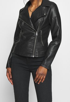 Giacca in similpelle - black