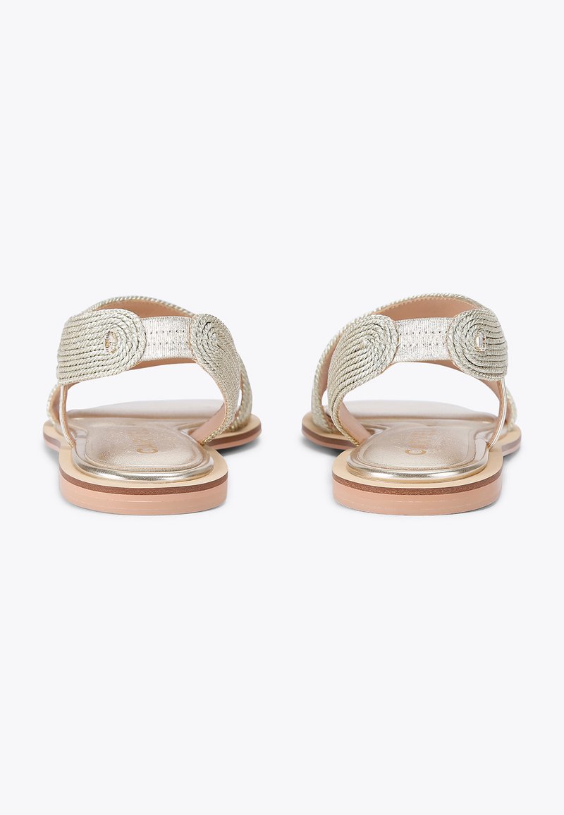Sandales Femme Carvela - Imprimé Serpent Doré - Taille UK 4 (38 EU) - Cuir