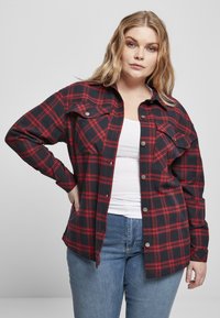 Urban Classics - OVERSIZED  - Camicia - midnightnavy/red Immagine in miniatura 1