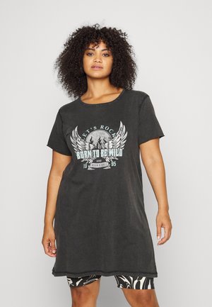 CARMIKO NEW ROCK LONG - T-shirts med print - black