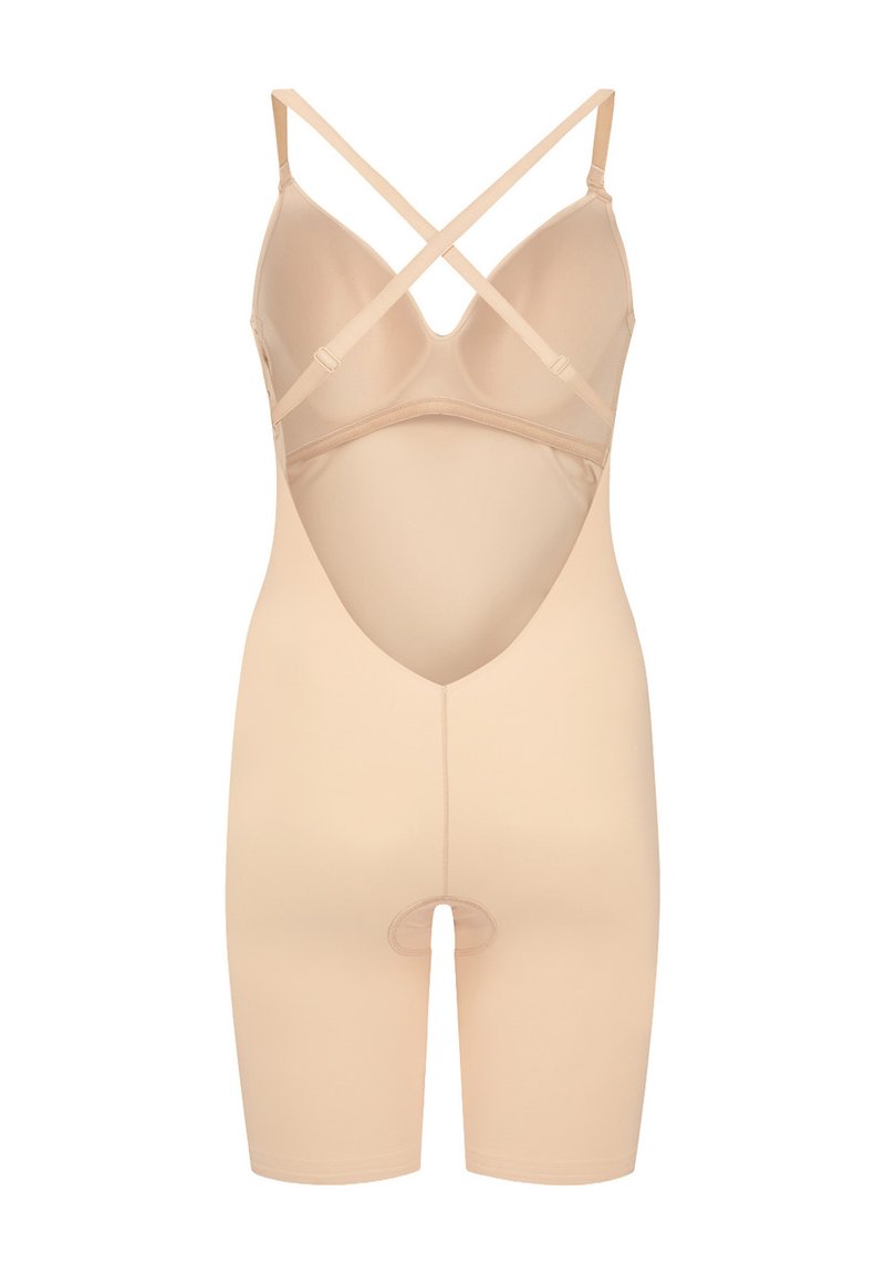 Bye Bra Powermesh Slip Modellante A Vita Alta - Controllo Elevato, Doppio Strato, Cavallo In Cotone, Beige/Nero/Marrone, S-XXL