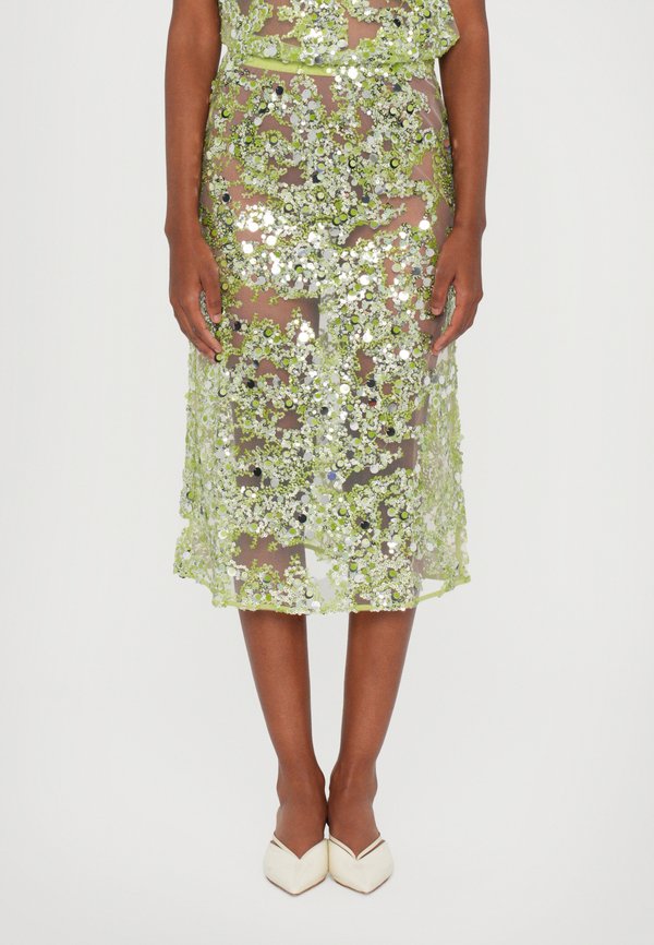 SHANIA - Pencil skirt - herbal garden