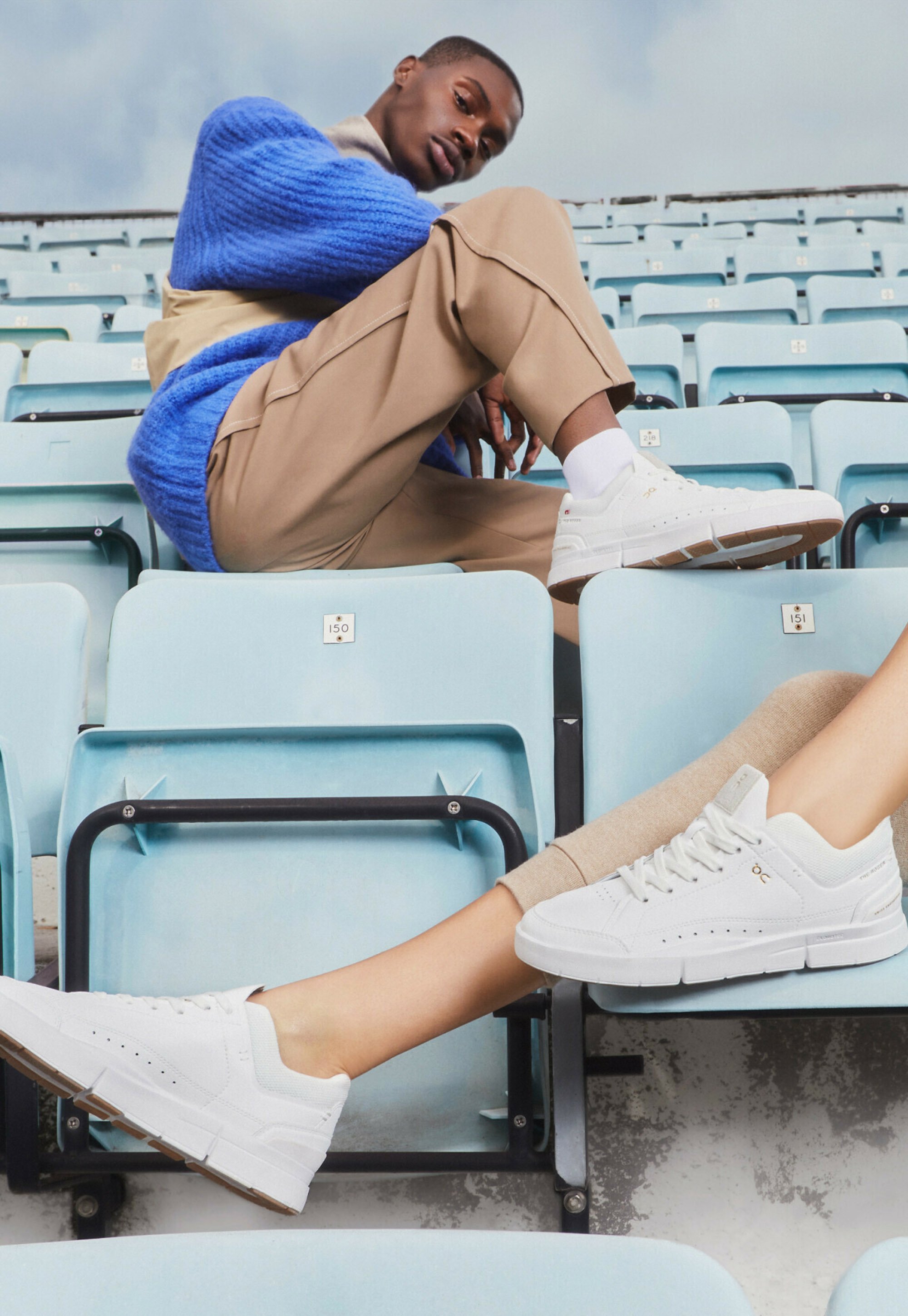 On THE ROGER CENTRE COURT - Trainers - white gum/white - Zalando