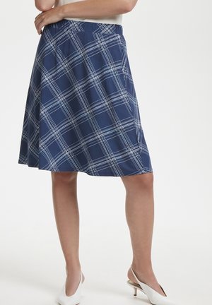 Jupe trapèze - blue-black denim
