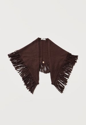 sandro, TRIANGLE FRANGE - Шал - marron