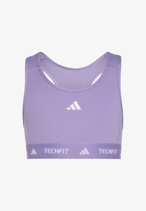 adidas Performance, JUNIOR GIRL TECHFIT POWER BRA - Športová podprsenka - magic lilac white